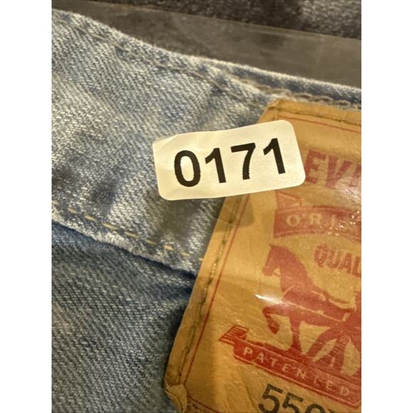 Levis 559 Jeans Mens 34x30 Blue Denim Relaxed Straight Medium Wash Casual Baggy - Picture 13 of 13